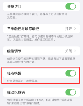 潮州苹果授权维修站分享iPhone轻点无法唤醒怎么办 