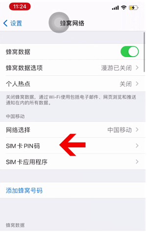 潮州苹果14维修网分享如何给iPhone14的SIM卡设置密码 