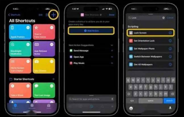 潮州苹果14锁屏维修店分享iPhone14升级iOS16.4后如何创建锁屏快捷方式 