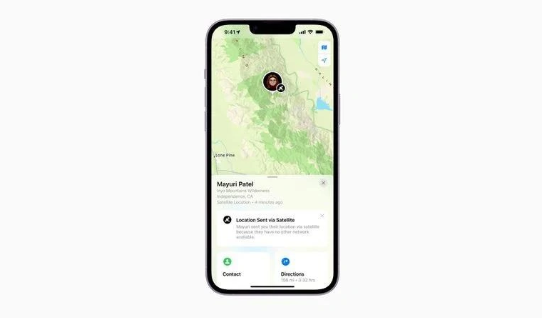 潮州苹果14维修分享iPhone14系列中 FindMy功能通过卫星分享位置方法教程 